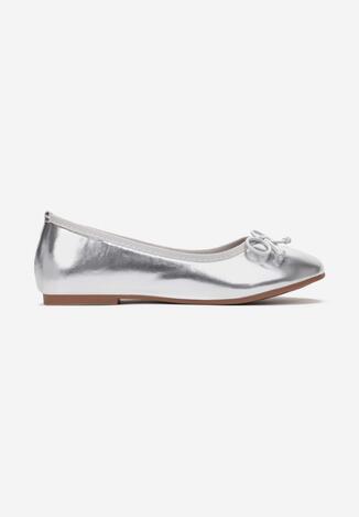 Ezüst színűek Balerina lapossarkú cipő