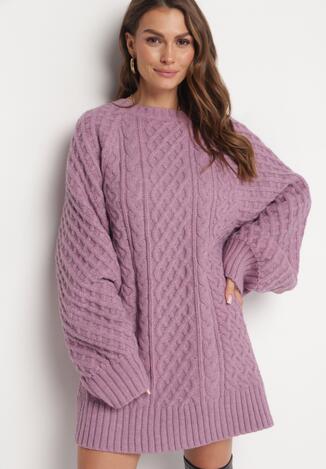 Lila pulóver