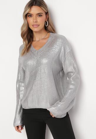Ezüst pulóver