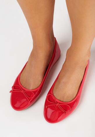 Piros Balerina lapossarkú cipő