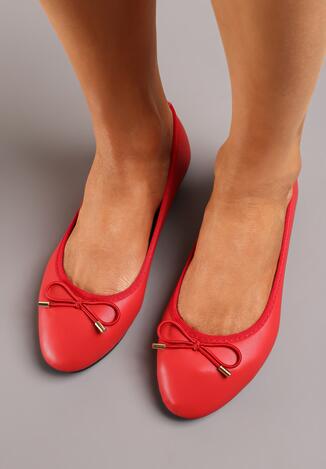 Piros Balerina lapossarkú cipő
