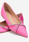 Pink színűek balerina lapossarkú cipő