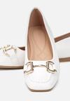 Fehér színűek színűek Balerina lapossarkú cipő