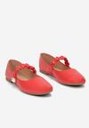 Piros színűek Balerina lapossarkú cipő