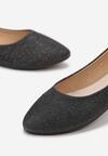 Fekete Balerina lapossarkú cipő
