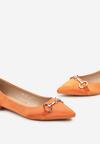 Narancssárga Balerina lapossarkú cipő