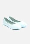 Kék balerina lapossarkú cipő