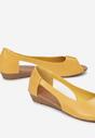 Sárga balerina lapossarkú cipő