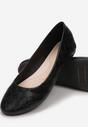 Fekete balerina lapossarkú cipő