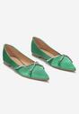 Zöld színűek balerina lapossarkú cipő