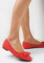 Piros színűek Balerina lapossarkú cipő