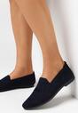 Tengerész kék színűek Balerina lapossarkú cipő