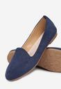 Kék Balerina lapossarkú cipő