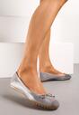 Ezüst Balerina lapossarkú cipő