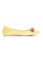 Sárga színűek balerina lapossarkú cipő