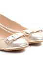 Arany balerina lapossarkú cipő