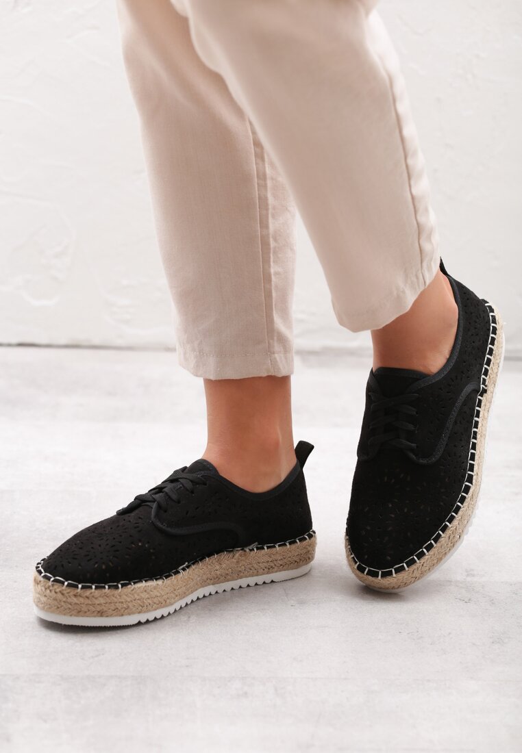 Fekete espadrilles