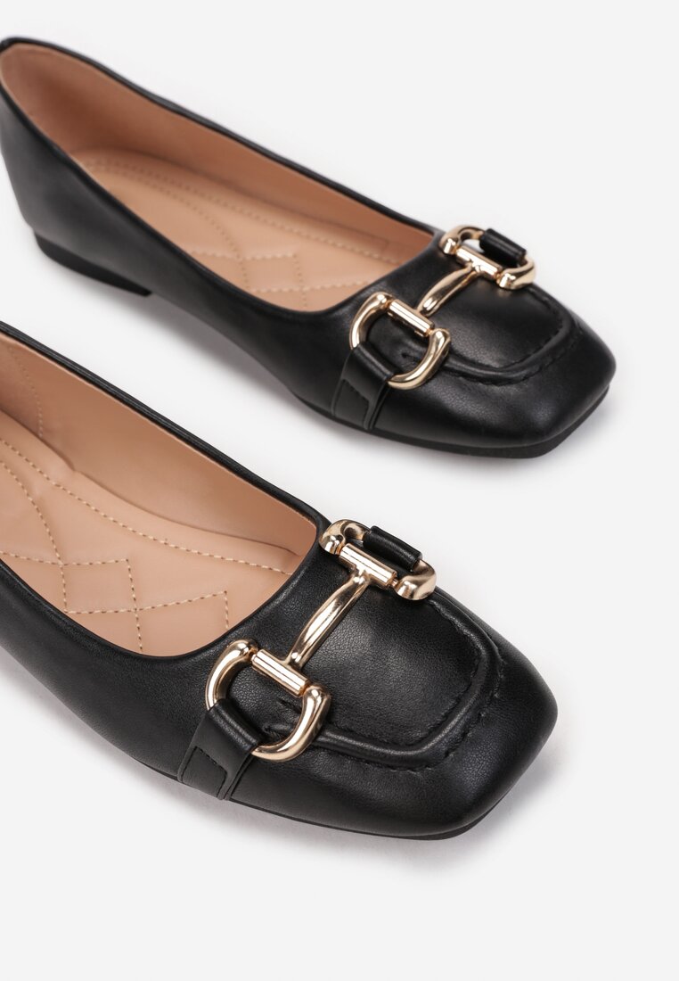 Fekete színűek színűek Balerina lapossarkú cipő