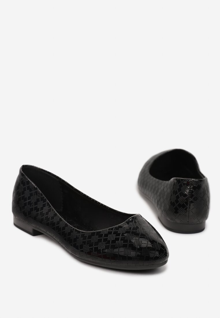 Fekete színűek Balerina lapossarkú cipő