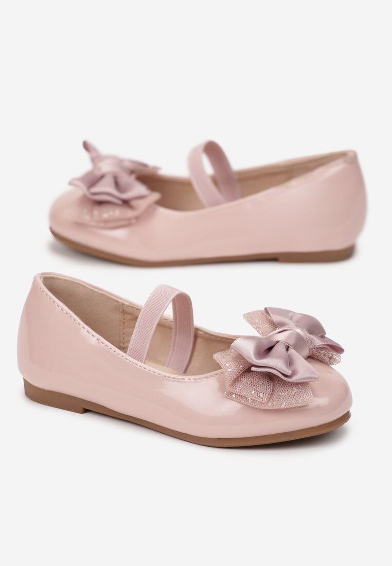 Rózsaszín színűek színűek balerina lapossarkú cipő