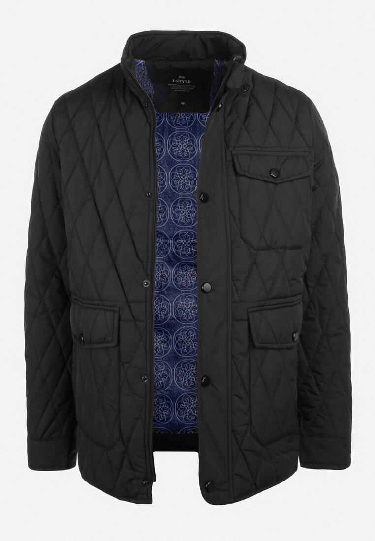 Fekete kék Kabát