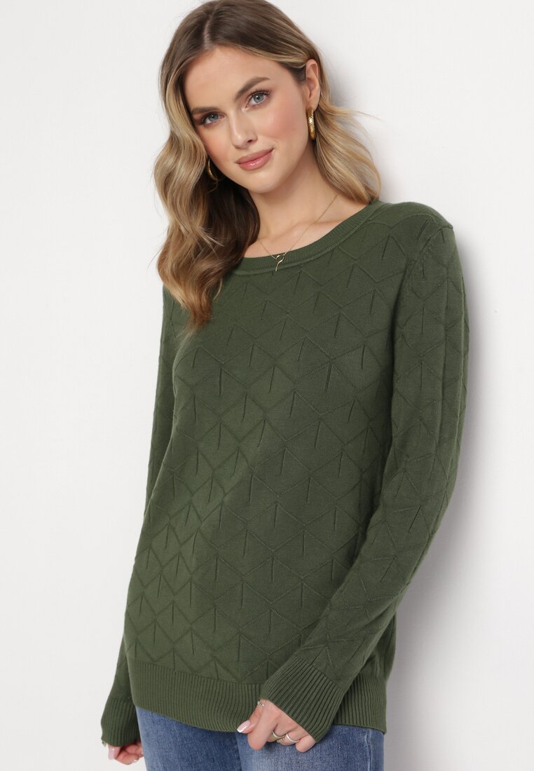 Zöld pulóver