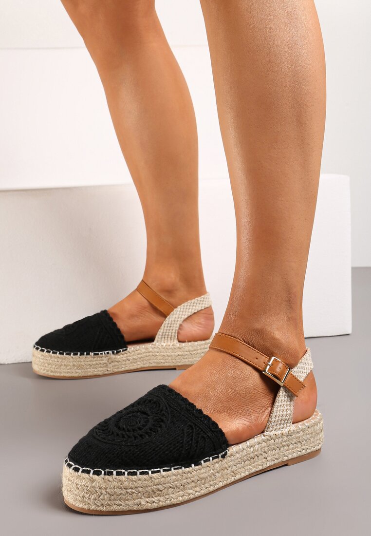 Fekete Espadrilles