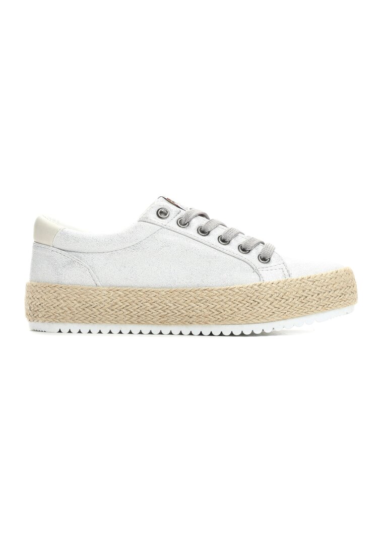 Ezüst espadrilles