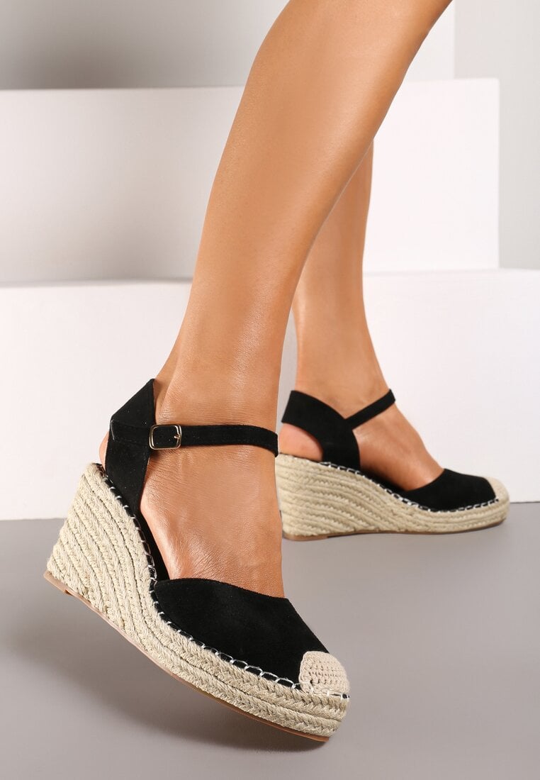 Fekete espadrilles