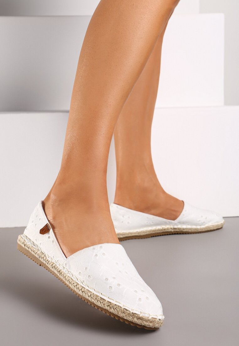 Fehér espadrilles